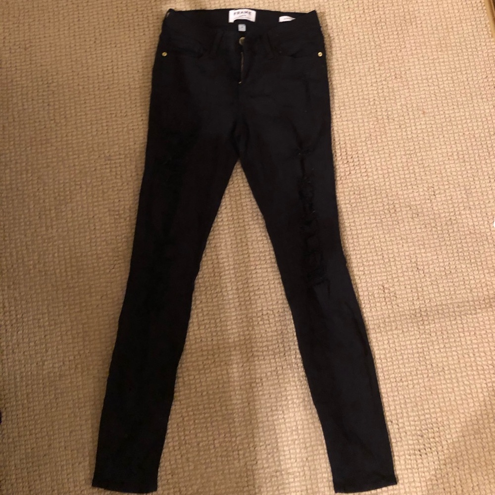 Frame Ripped Denim- Le Skinny de Jeanne